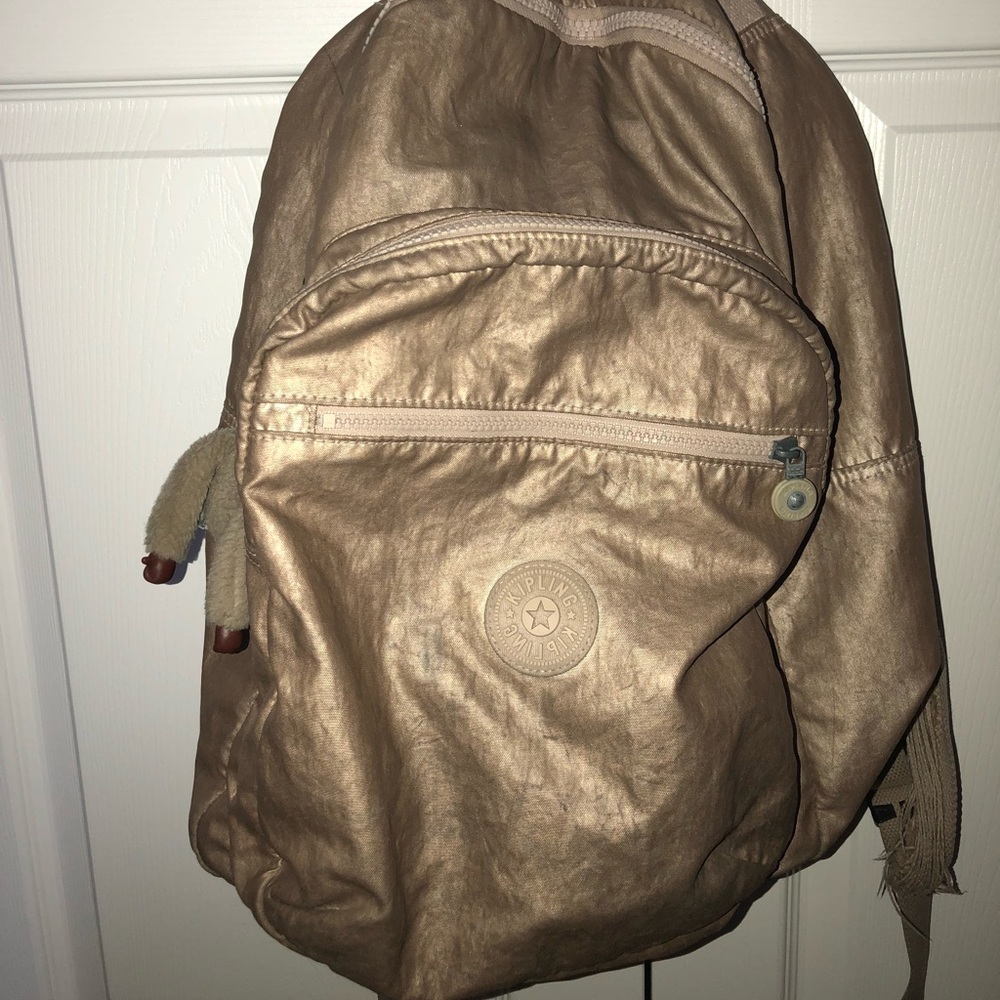 Gold Kipling Seoul backpack